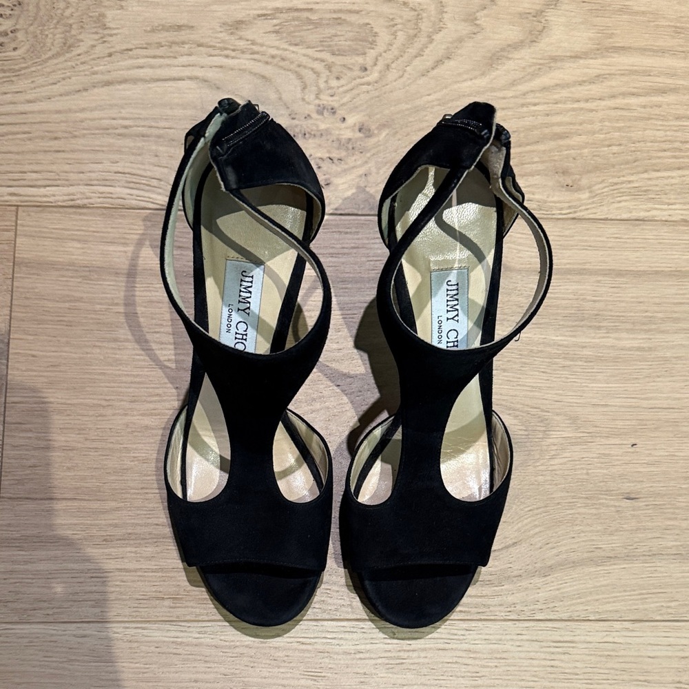 Jimmy Choo Black Suede Heels